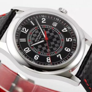PATEK PHILIPPE CALATRAVA 6007G-010 REPLICA WATCH RED NEEDLE 40MM 4 ĐỒNG HỒ PATEK PHILIPPE CALATRAVA 6007G-010 MẶT ĐEN PPF 40MM