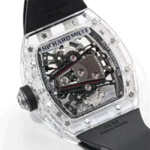RICHARD MILLE RM38-02 REPLICA WATCH TOURBILLON SAPPHIRE CASE 41x50MM 6 ĐỒNG HỒ RICHARD MILLE RM38-02 TOURBILLON MÀU ĐEN VỎ SAPPHIRE 41x50MM (1)