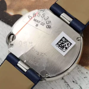 Cartier Ballon Blanc De Cartier Replica Watch Fabric Strap AF Factory 30mm 7 Đồng Hồ Cartier Ballon Blanc De Cartier Replica 11 Dây Vải AF Factory 30mm (1)