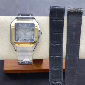 Đồng Hồ Cartier Santos W2SA0030 Demi Mặt Xám Full Set BV Factory 39 (16)