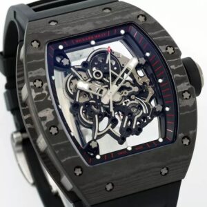 RICHARD MILLE REPLICA 11 RM055 WATCH CARBON NTPT BLACK APS FACTORY 43MM 2 ĐỒNG HỒ RICHARD MILLE REPLICA 11 RM055 CARBON NTPT NHÀ MÁY APS 43MM