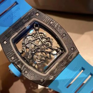 RICHARD MILLE RM055 REPLICA 11 WATCH BLUE RUBBER STRAP APS 43MM 14 ĐỒNG HỒ RICHARD MILLE RM055 REP 11 DÂY CAO SU XANH NHÀ MÁY APS 43MM (1)