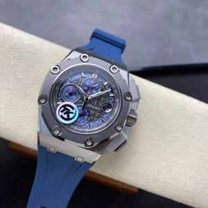 ĐỒNG HỒ AUDEMARS PIGUET 26568PM CHẾ TÁC ROYAL OAK OFFSHORE MẶT XANH 44MM 3 ĐỒNG HỒ AUDEMARS PIGUET 26568PM CHẾ TÁC ROYAL OAK OFFSHORE MẶT XANH 44MM
