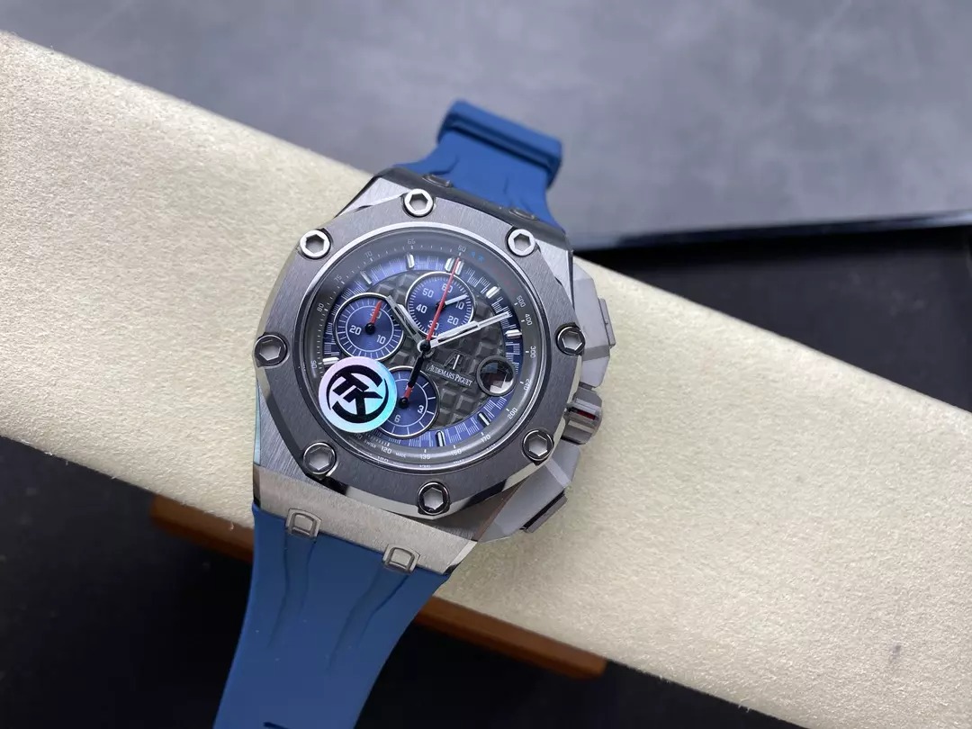 ĐỒNG HỒ AUDEMARS PIGUET 26568PM CHẾ TÁC ROYAL OAK OFFSHORE MẶT XANH 44MM (3) ĐỒNG HỒ AUDEMARS PIGUET 26568PM CHẾ TÁC ROYAL OAK OFFSHORE MẶT XANH 44MM