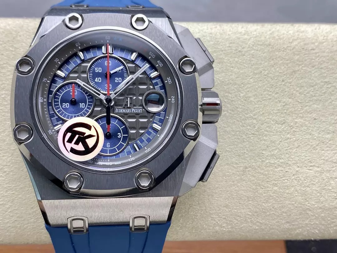 ĐỒNG HỒ AUDEMARS PIGUET 26568PM CHẾ TÁC ROYAL OAK OFFSHORE MẶT XANH 44MM (5) ĐỒNG HỒ AUDEMARS PIGUET 26568PM CHẾ TÁC ROYAL OAK OFFSHORE MẶT XANH 44MM