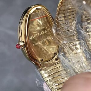 BVLGARI REPLICA WATCHES PLATED GOLD BLACK DIAL BV FACTORY 35MM 6 ĐỒNG HỒ BVLGARI REPLICA MẠ VÀNG VÀNG MẶT ĐEN NHÀ MÁY BV 35MM