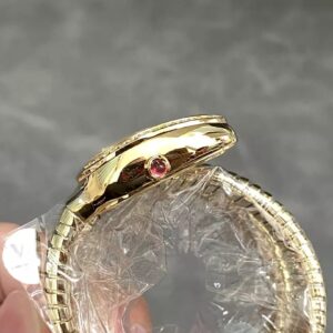 BVLGARI REPLICA WATCHES PLATED GOLD BLACK DIAL BV FACTORY 35MM 5 ĐỒNG HỒ BVLGARI REPLICA MẠ VÀNG VÀNG MẶT ĐEN NHÀ MÁY BV 35MM