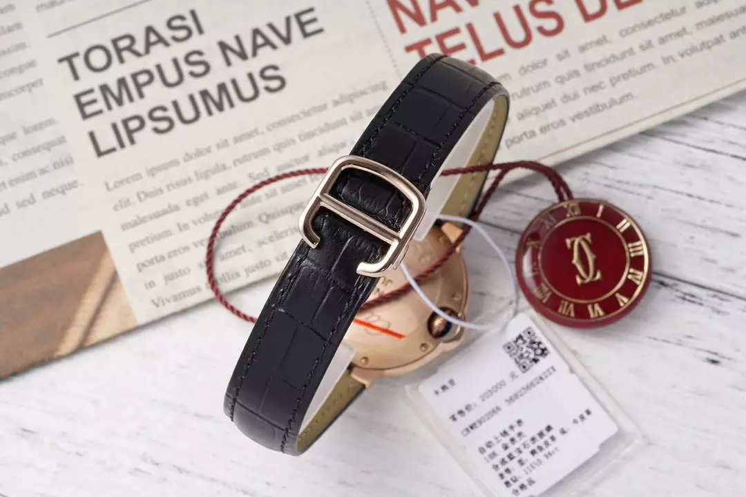 ĐỒNG HỒ CARTIER BLUE BALLOON REP 11 MẶT TRẮNG MẠ VÀNG HỒNG AF 33MM (3) ĐỒNG HỒ CARTIER BLUE BALLOON REP 11 MẶT TRẮNG MẠ VÀNG HỒNG AF 33MM