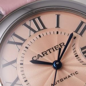 ĐỒNG HỒ CARTIER BLUE BALLOON REPLICA 11 DÂY DA HỒNG NHÀ MÁY AF 33MM 3 ĐỒNG HỒ CARTIER BLUE BALLOON REPLICA 11 DÂY DA HỒNG NHÀ MÁY AF 33MM