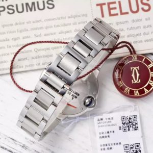 ĐỒNG HỒ CARTIER BLUE BALLOON REPLICA 11 MẶT TRẮNG NIỀNG TRƠN NHÀ MÁY AF 33MM 7 ĐỒNG HỒ CARTIER BLUE BALLOON REPLICA 11 MẶT TRẮNG NIỀNG TRƠN NHÀ MÁY AF 33MM