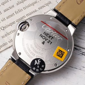 ĐỒNG HỒ CARTIER BLUE BALLOON REPLICA CỌC KIM DÂY DA NHÀ MÁY AF 33MM 7 ĐỒNG HỒ CARTIER BLUE BALLOON REPLICA CỌC KIM DÂY DA NHÀ MÁY AF 33MM