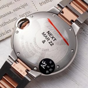 CARTIER BLEU BALLON REPLICA WATCH DEMI ROSE GOLD AF FACTORY 33MM 7 ĐỒNG HỒ CARTIER BLUE BALLOON REPLICA DEMI VÀNG HỒNG NHÀ MÁY AF 33MM