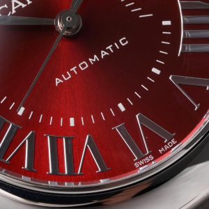 CARTIER BLUE BALLON REPLICA WATCH RED DIAL AF FACTORY 33MM 4 ĐỒNG HỒ CARTIER BLUE BALLOON REPLICA MẶT ĐỎ NHÀ MÁY AF 33MM