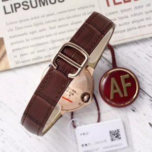 ĐỒNG HỒ CARTIER BLUE BALLOON REPLICA SỐ LA MÃ MẠ VÀNG HỒNG AF 33MM 8 ĐỒNG HỒ CARTIER BLUE BALLOON REPLICA SỐ LA MÃ MẠ VÀNG HỒNG AF 33MM