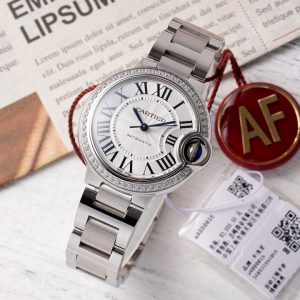 ĐỒNG HỒ CARTIER REPLICA BLUE BALLOON MẶT TRẮNG NHÀ MÁY AF 41MM