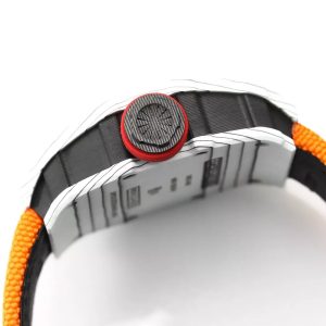 RICHARD MILLE RM35-01 CRAFTED WATCH CARBON ORANGE STRAP BBR FACTORY 44MM 4 ĐỒNG HỒ CHẾ TÁC RICHARD MILLE RM35-01 CARBON SIÊU NHẸ BBR 44MM