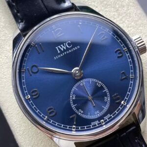 IWC PORTUGUESSE IW 358305 REPLICA WATCH GREEN LEATHER STRAP GRF 41MM 1 ĐỒNG HỒ IWC PORTUGUESSE IW 358305 REPLICA DÂY DA XANH NHÀ MÁY GR 41MM