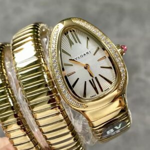 BVLGARI REPLICA 11 WATCH SERPENTI 103002 YG BV FACTORY 35MM 2 ĐỒNG HỒ NỮ BVLGARI REPLICA 11 SERPENTI 103002 YG NHÀ MÁY BV 35MM