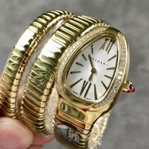 BVLGARI REPLICA 11 WATCH SERPENTI 103002 YG BV FACTORY 35MM 1 ĐỒNG HỒ NỮ BVLGARI REPLICA 11 SERPENTI 103002 YG NHÀ MÁY BV 35MM