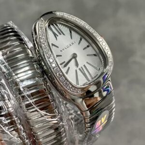 BVLGARI SERPENTI 103819 SS REPLICA WATCH WHITE DIAL BV FACTORY 35MM 1 ĐỒNG HỒ NỮ BVLGARI SERPENTI 103819 SS REPLICA MẶT TRẮNG NHÀ MÁY BV 35MM