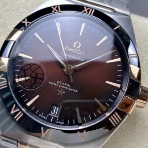 OMEGA CONSTELLATION REPLICA 1:1 WATCH CHOCOLATE DIAL V+ FACTORY 41MM 2 ĐỒNG HỒ OMEGA CONSTELLATION FAKE MẶT CHOCOLATE NHÀ MÁY V+ 41MM