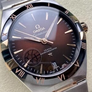 OMEGA CONSTELLATION REPLICA 1:1 WATCH CHOCOLATE DIAL V+ FACTORY 41MM 1 ĐỒNG HỒ OMEGA CONSTELLATION FAKE MẶT CHOCOLATE NHÀ MÁY V+ 41MM