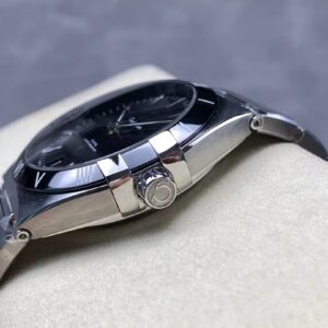 OMEGA CONSTELLATION REPLICA WATCH CERAMIC BEZEL V+ FACTORY 41MM 4 ĐỒNG HỒ OMEGA CONSTELLATION FAKE MẶT ĐEN NIỀNG GỐM NHÀ MÁY V+ 41MM