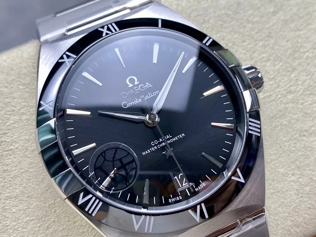 ĐỒNG HỒ OMEGA CONSTELLATION FAKE MẶT ĐEN NIỀNG GỐM NHÀ MÁY V+ 41MM (5) ĐỒNG HỒ OMEGA CONSTELLATION FAKE MẶT ĐEN NIỀNG GỐM NHÀ MÁY V+ 41MM