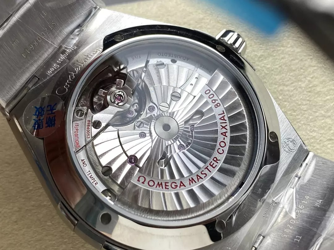 ĐỒNG HỒ OMEGA CONSTELLATION FAKE MẶT ĐEN NIỀNG GỐM NHÀ MÁY V+ 41MM (6) ĐỒNG HỒ OMEGA CONSTELLATION FAKE MẶT ĐEN NIỀNG GỐM NHÀ MÁY V+ 41MM