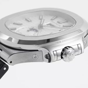 PATEK PHILIPPE 5726A NAUTILUS REPLICA WATCH WHITE DIAL PPF FACTORY 40.5MM 6 ĐỒNG HỒ PATEK PHILIPPE 5726A NAUTILUS REPLICA MẶT TRẮNG NHÀ MÁY PPF 40.5MM