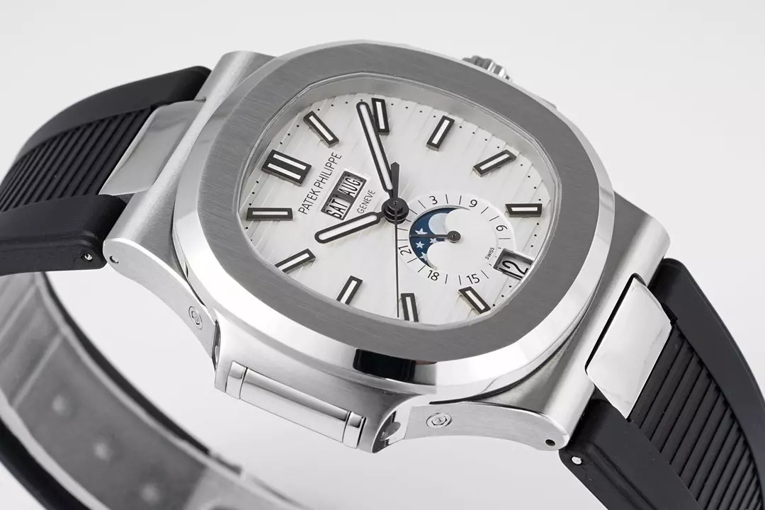 ĐỒNG HỒ PATEK PHILIPPE 5726A NAUTILUS REPLICA MẶT TRẮNG NHÀ MÁY PPF 40 (8) ĐỒNG HỒ PATEK PHILIPPE 5726A NAUTILUS REPLICA MẶT TRẮNG NHÀ MÁY PPF 40.5MM