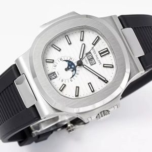 PATEK PHILIPPE 5726A NAUTILUS REPLICA WATCH WHITE DIAL PPF FACTORY 40.5MM 3 ĐỒNG HỒ PATEK PHILIPPE 5726A NAUTILUS REPLICA MẶT TRẮNG NHÀ MÁY PPF 40.5MM