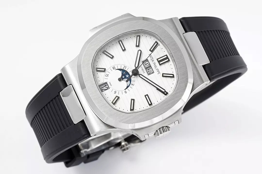ĐỒNG HỒ PATEK PHILIPPE 5726A NAUTILUS REPLICA MẶT TRẮNG NHÀ MÁY PPF 40 (9) ĐỒNG HỒ PATEK PHILIPPE 5726A NAUTILUS REPLICA MẶT TRẮNG NHÀ MÁY PPF 40.5MM