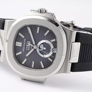 PATEK PHILIPPE 5726A REPLICA NAUTILUS WATCH GREY DIAL PPF FACTORY 40.5MM 4 ĐỒNG HỒ PATEK PHILIPPE 5726A REPLICA NAUTILUS MẶT XÁM NHÀ MÁY PPF 40.5MM