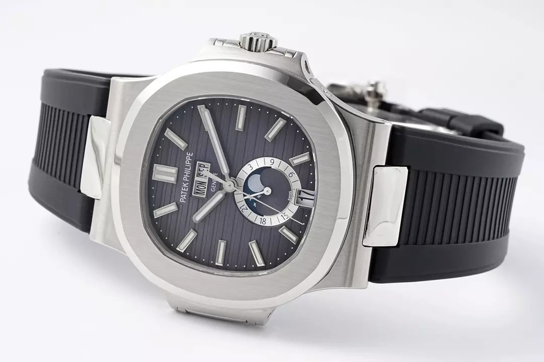ĐỒNG HỒ PATEK PHILIPPE 5726A REPLICA NAUTILUS MẶT XÁM NHÀ MÁY PPF 40 (3) ĐỒNG HỒ PATEK PHILIPPE 5726A REPLICA NAUTILUS MẶT XÁM NHÀ MÁY PPF 40.5MM