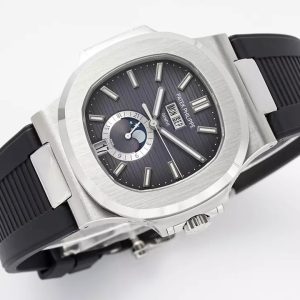 PATEK PHILIPPE 5726A REPLICA NAUTILUS WATCH GREY DIAL PPF FACTORY 40.5MM 5 ĐỒNG HỒ PATEK PHILIPPE 5726A REPLICA NAUTILUS MẶT XÁM NHÀ MÁY PPF 40.5MM