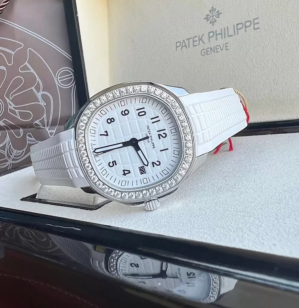 ĐỒNG HỒ PATEK PHILIPPE AQUANAUT 5168G REPLICA MÀU TRẮNG 38 (3) ĐỒNG HỒ PATEK PHILIPPE AQUANAUT 5168G REPLICA MÀU TRẮNG 38.8MM