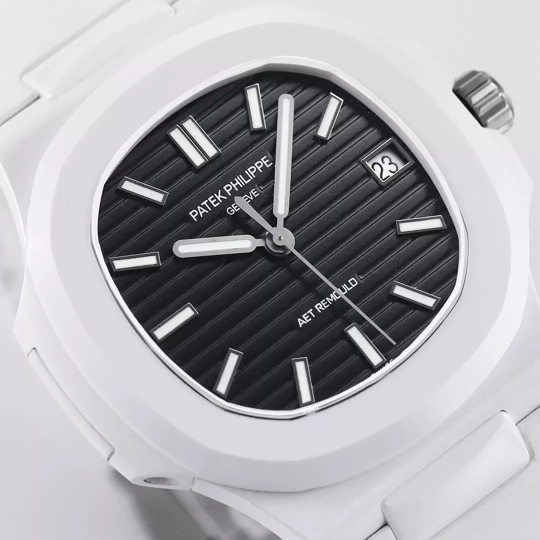 ĐỒNG HỒ PATEK PHILIPPE NAUTILUS 5711 FAKE 11 AET CERAMIC MẶT ĐEN 40MM (3) ĐỒNG HỒ PATEK PHILIPPE NAUTILUS 5711 FAKE 11 AET CERAMIC MẶT ĐEN 40MM