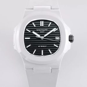 ĐỒNG HỒ PATEK PHILIPPE NAUTILUS 5711 FAKE 11 AET CERAMIC MẶT ĐEN 40MM 1 ĐỒNG HỒ PATEK PHILIPPE NAUTILUS 5711 FAKE 11 AET CERAMIC MẶT ĐEN 40MM
