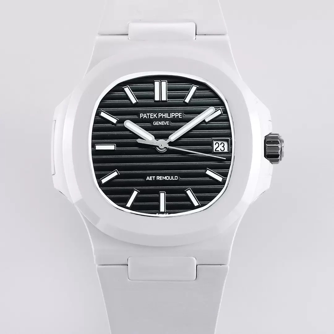 ĐỒNG HỒ PATEK PHILIPPE NAUTILUS 5711 FAKE 11 AET CERAMIC MẶT ĐEN 40MM (4) ĐỒNG HỒ PATEK PHILIPPE NAUTILUS 5711 FAKE 11 AET CERAMIC MẶT ĐEN 40MM