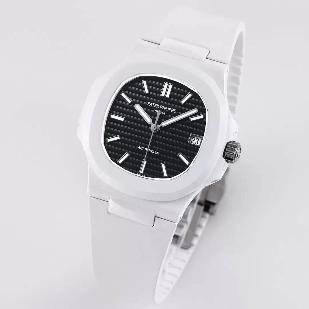 ĐỒNG HỒ PATEK PHILIPPE NAUTILUS 5711 FAKE 11 AET CERAMIC MẶT ĐEN 40MM (5) ĐỒNG HỒ PATEK PHILIPPE NAUTILUS 5711 FAKE 11 AET CERAMIC MẶT ĐEN 40MM