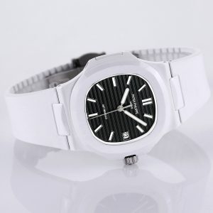 ĐỒNG HỒ PATEK PHILIPPE NAUTILUS 5711 FAKE 11 AET CERAMIC MẶT ĐEN 40MM 4 ĐỒNG HỒ PATEK PHILIPPE NAUTILUS 5711 FAKE 11 AET CERAMIC MẶT ĐEN 40MM