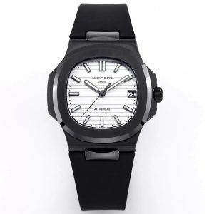 ĐỒNG HỒ PATEK PHILIPPE NAUTILUS 5711 REPLICA AET CERAMIC ĐEN MẶT TRẮNG 40MM 1 ĐỒNG HỒ PATEK PHILIPPE NAUTILUS 5711 REPLICA AET CERAMIC ĐEN MẶT TRẮNG 40MM