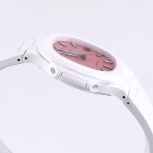 ĐỒNG HỒ PATEK PHILIPPE NAUTILUS 5711 REPLICA AET CERAMIC MẶT HỒNG 40MM 6 ĐỒNG HỒ PATEK PHILIPPE NAUTILUS 5711 REPLICA AET CERAMIC MẶT HỒNG 40MM