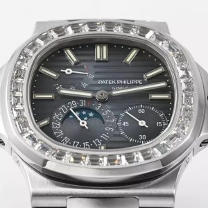 ĐỒNG HỒ PATEK PHILIPPE NAUTILUS 5722 REPLICA MẶT XANH NHÀ MÁY PPF 41MM 2 ĐỒNG HỒ PATEK PHILIPPE NAUTILUS 5722 REPLICA MẶT XANH NHÀ MÁY PPF 41MM