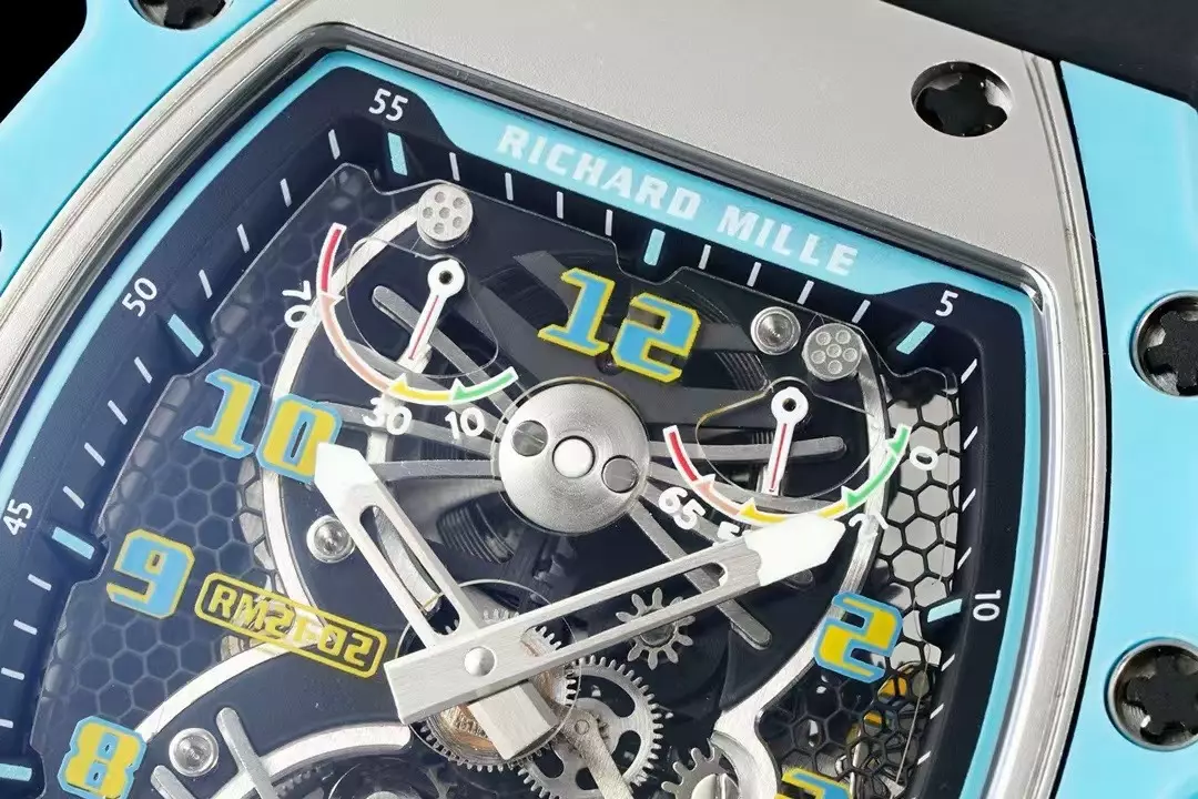 ĐỒNG HỒ RICHARD MILLE RM21-02 FAKE TOURBILLON BLUE QUARTZ FIBER RMF 43MM (3) ĐỒNG HỒ RICHARD MILLE RM21-02 FAKE TOURBILLON BLUE QUARTZ FIBER RMF 43MM