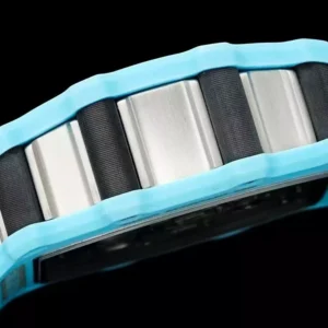 RICHARD MILLE RM21-02 FAKE TOURBILLON WATCH BLUE QUARTZ FIBER RMF 43MM 6 ĐỒNG HỒ RICHARD MILLE RM21-02 FAKE TOURBILLON BLUE QUARTZ FIBER RMF 43MM