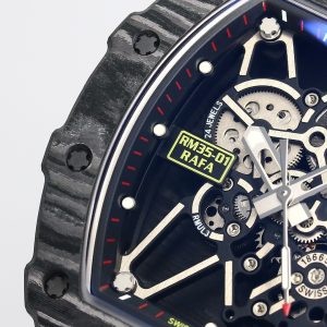 RICHARD MILLE RM35-01 REPLICA WATCHES FABRIC STRAP V2 BBR FACTORY 44MM 2 ĐỒNG HỒ RICHARD MILLE RM35-01 REPLICA DÂY VẢI NATO ĐỎ V2 BBR 44MM