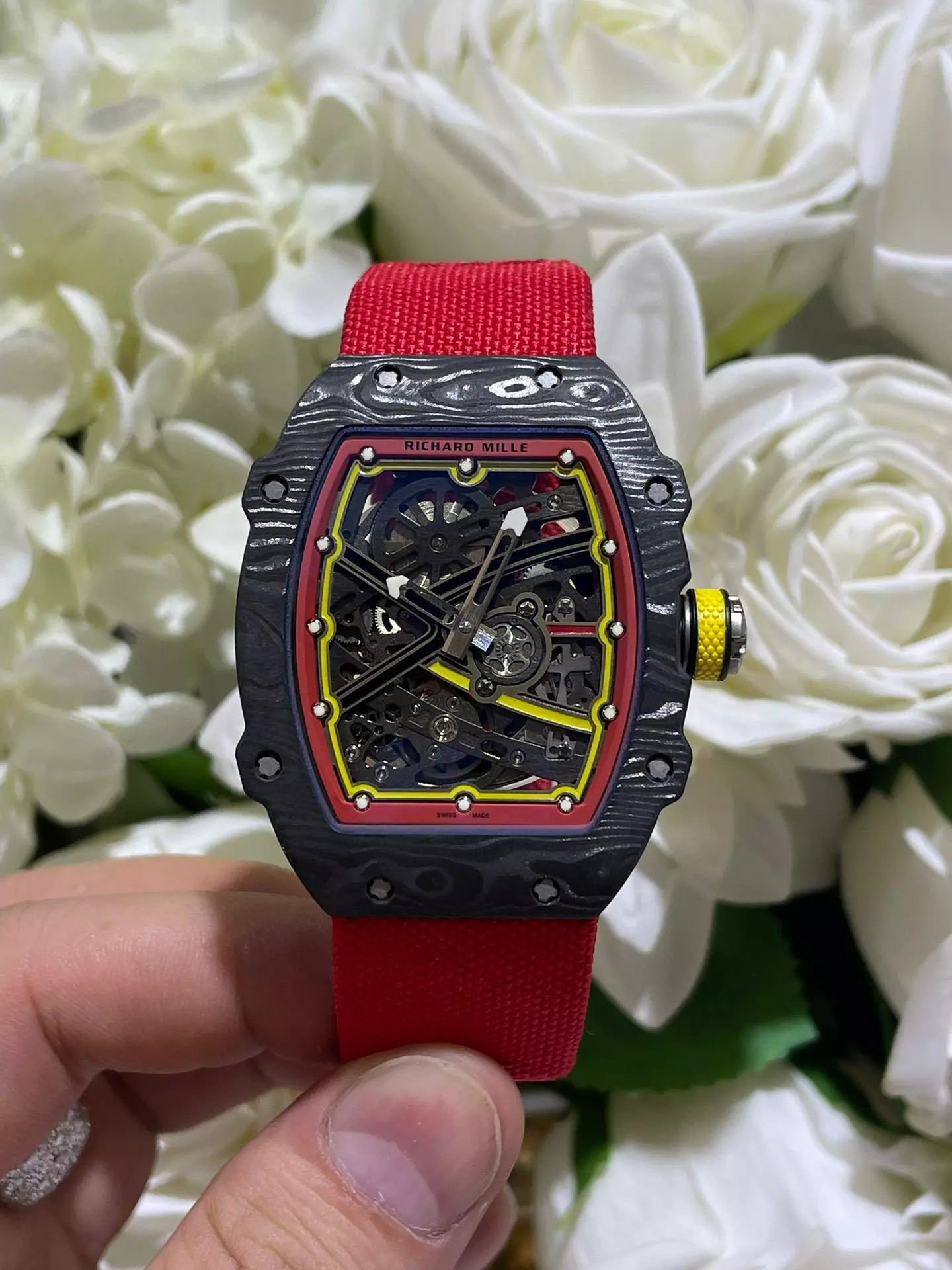 ĐỒNG HỒ RICHARD MILLE RM67-02 CHẾ TÁC CARBON SIÊU MỎNG 37 GRAM 38,7X47,52MM (11) ĐỒNG HỒ RICHARD MILLE RM67-02 CHẾ TÁC CARBON SIÊU MỎNG 37 GRAM 38,7X47,52MM