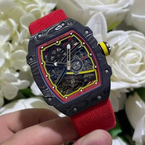 RICHARD MILLE RM67-02 CRAFTED WATCHES CARBON CANVAS FABRIC STRAP 37 GRAM 38,7X47,52MM 2 ĐỒNG HỒ RICHARD MILLE RM67-02 CHẾ TÁC CARBON SIÊU MỎNG 37 GRAM 38,7X47,52MM